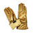 Vibrant Leather Gloves Gold