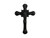 Jesus Crucifix Cross Pendant Black Jadeite Jade