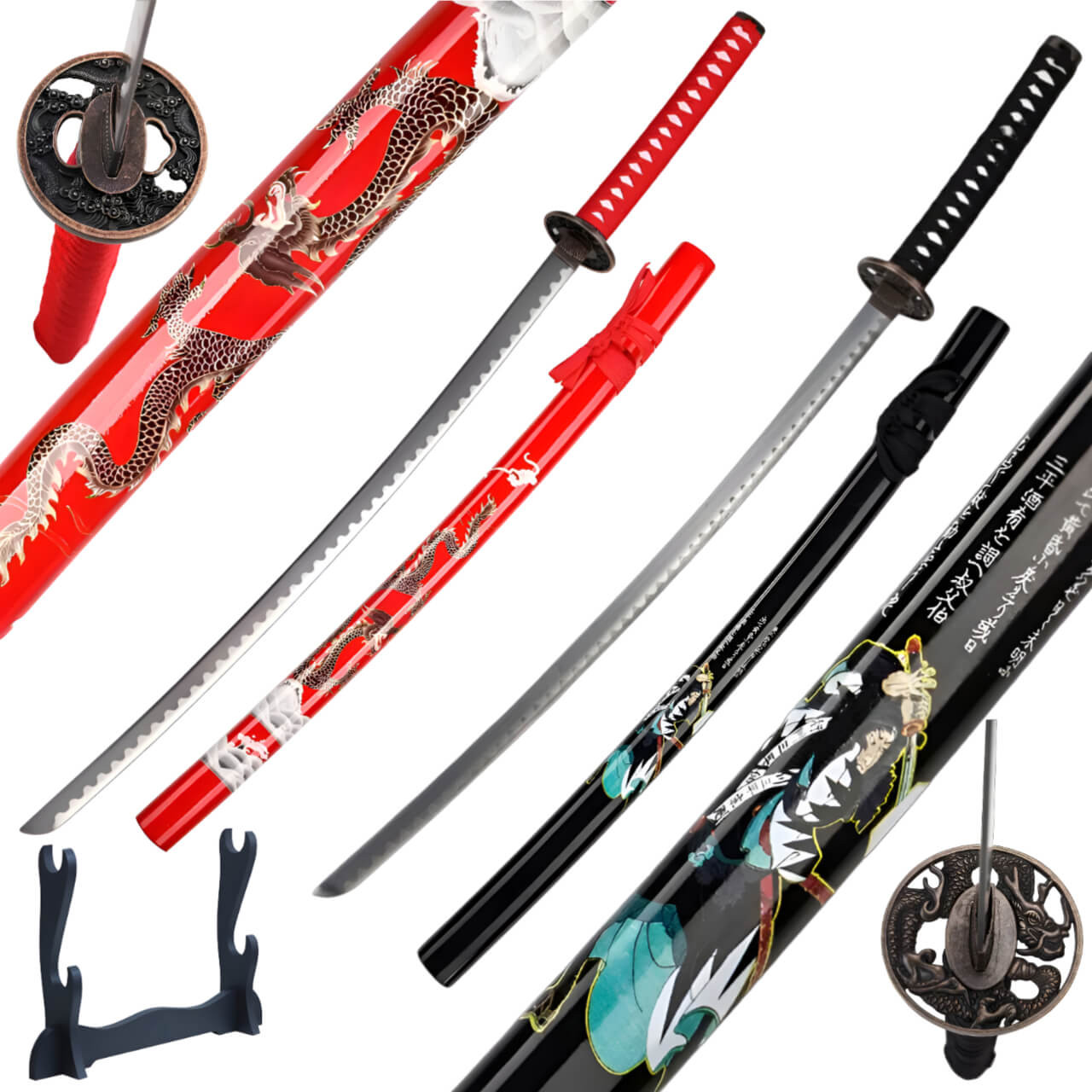 Dragon Samurai Duo Katana Set