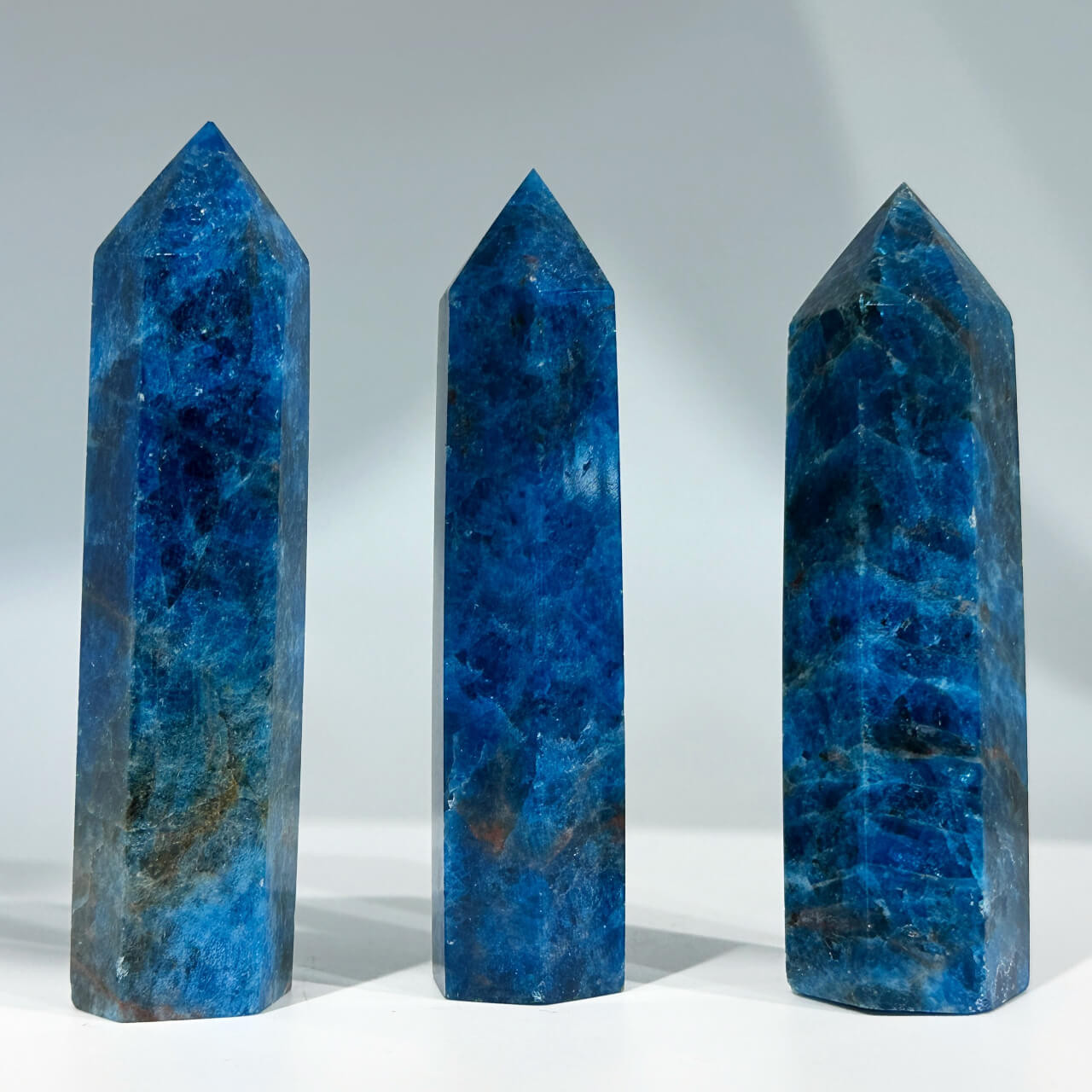 Blue Apatite Point - Ice Imports