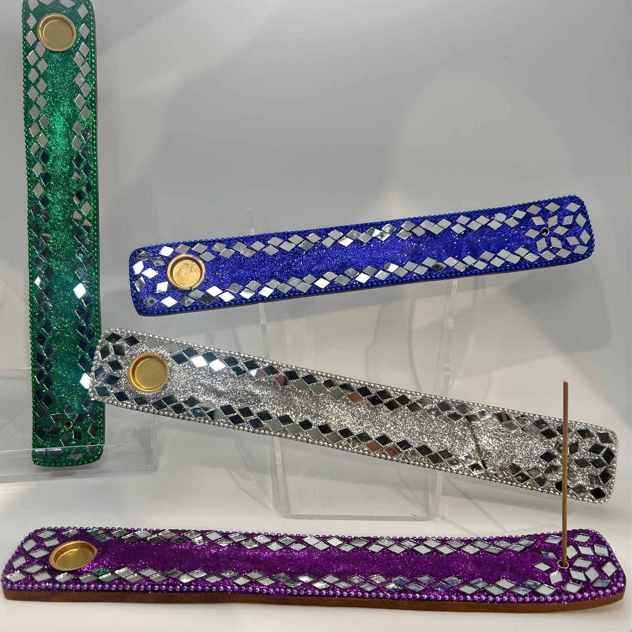 Mosaic Glitter Incense Burner - Ice Imports