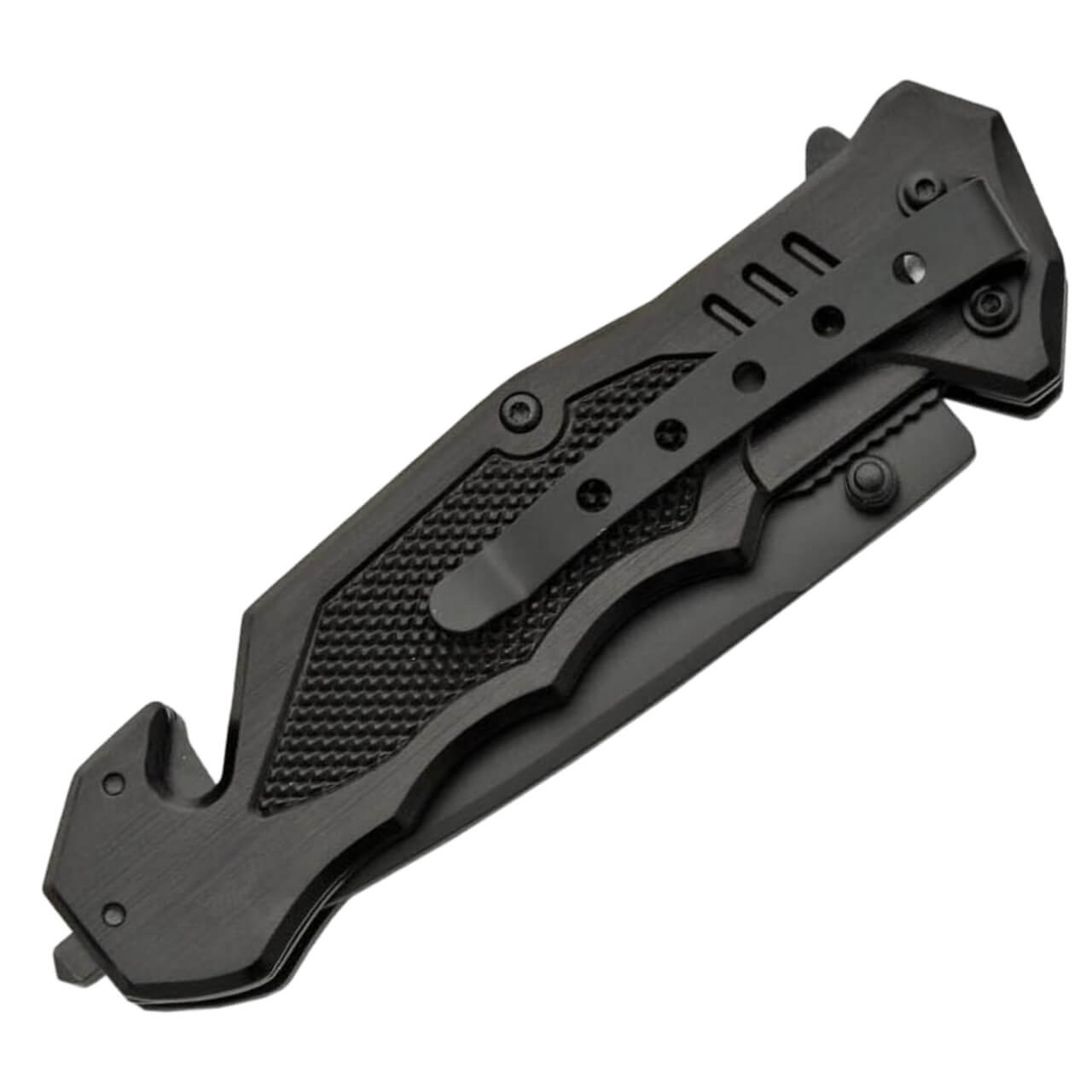 Black Tactical Rescue Knife