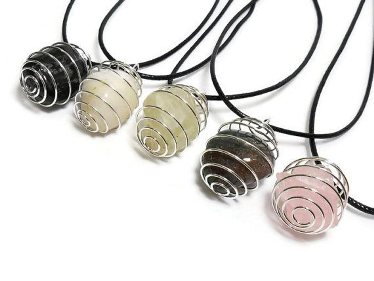 Crystal Pendant Cage with Chakra Set (Nickel Plated) – ReCircle Home