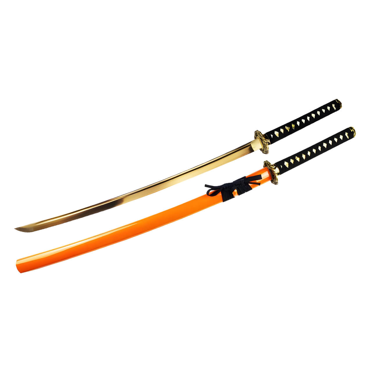Gold Blade with Orange Sheath High Quality Sword - Ice Imports