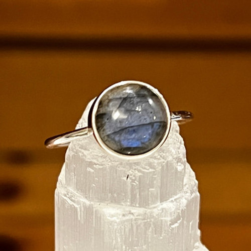 Labradorite Ring- Small Circle
