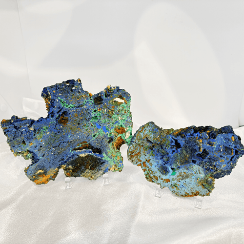 Raw Azurite & Malachite Slice