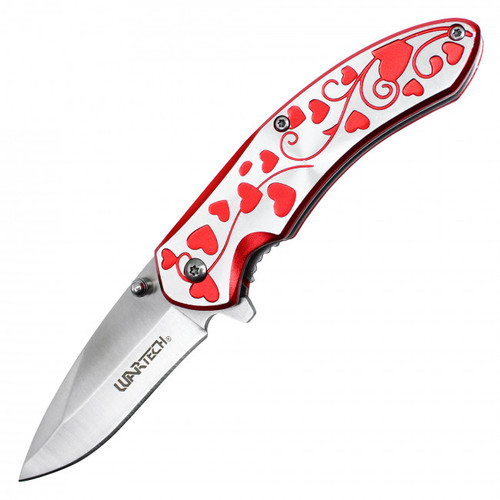 Red Hearts Pocket Knife