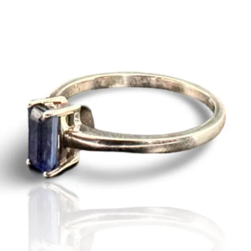 Blue Kyanite Ring - Rectangle