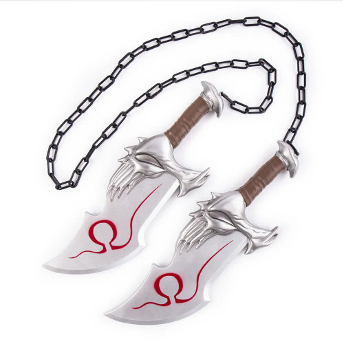 God of War Blades of Chaos replica set made of foam