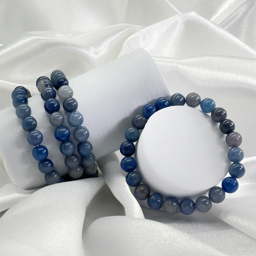 Blue Goldstone Gemstone Bracelet - Ice Imports Blue Goldstone Gemstone Bracelet - Ice Imports
