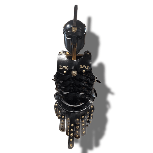 Royal Greek Cuirass With Plumed Corinthian Helmet
