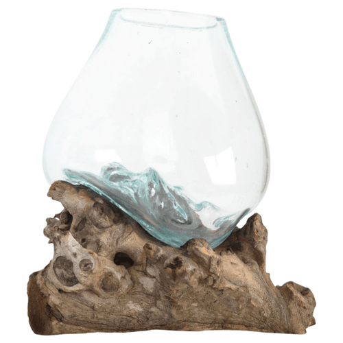 Medium Molten Glass with Driftwood