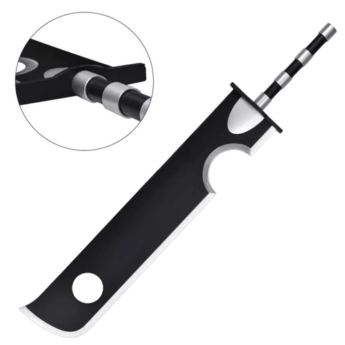 Executioner Sword full metal foldable cosplay prop with black blade, ergonomic handle, and detailed locking mechanism.