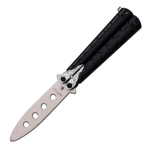Butterfly Knife Trainer Black and Silver