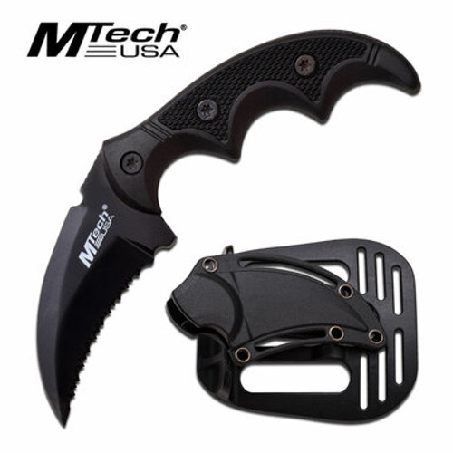 Black Paddle Karambit with Paddle Holster