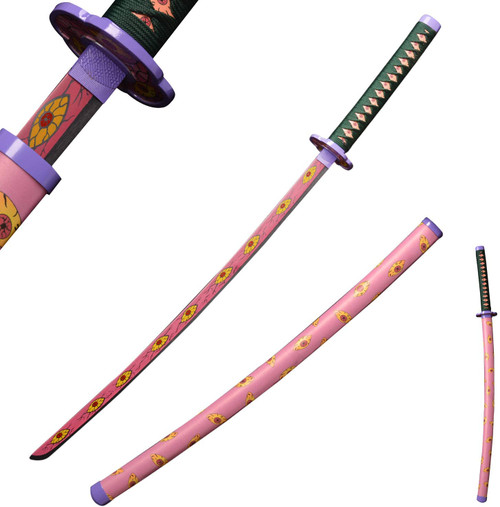 Pink and Purple Anime Katana With Eyes