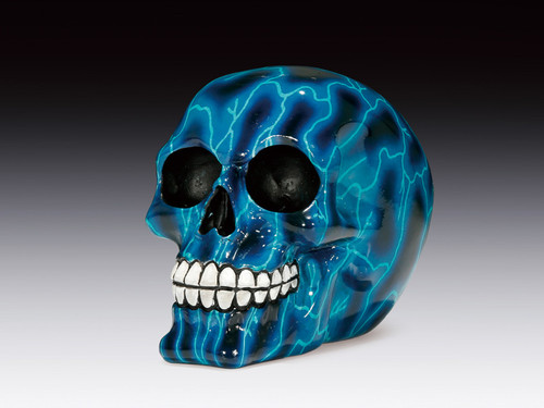 Blue Lightning Skull