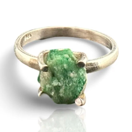 Rough Emerald Ring