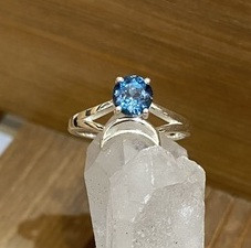 Moon London Blue Topaz Ring
