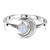 Rainbow Moonstone Ring - Moon