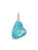 Rough Turquoise Necklace featuring an unpolished natural turquoise gemstone with a polished silver bail.
