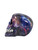 Side profile of a cold-cast resin Starry Sky Skull decor piece showcasing a swirling nebula pattern across the skull.