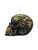 Profile view of a cold-cast resin copper skull decor piece displaying detailed copper vein accents along the side of the head.