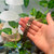 Brick Magnetic Copper Bracelet displayed against a hand for size reference