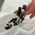 Black and white Zebra Jasper stone bracelets