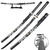 Black Blade Dragon Katana with a curved carbon steel blade featuring silver dragon designs, wrapped in black cord and rayskin handle, displayed on a wooden stand.