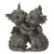 Cute dragon couple figurine hugging, small fantasy dragon statue with detailed scales, romantic collectible decor for home or garden