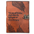 Rustic leather notebook with motivational quote cover and botanical leaf embossing, secured with metal lock