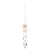 Gold evil eye suncatcher hanging decor with crystals, crescent moon charms, and protective talisman design