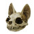 Detailed feline-inspired skull statue with oversized ears, spooky gothic collectible ornament
