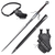 Detailed replica of Ciri's sword from "The Witcher 4," featuring a stainless steel blade, a brown rope-wrapped handle, matching black scabbard, and adjustable side-hip harness.