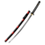 Red & Black High Quality Katana