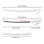 Inosuke Demon Slayer sword replica with measurements highlighting the curved, serrated blade and overall sword dimensions.