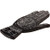 Profile view of the palmistry hand incense stick holder showing the flat ash-catching tray design and engraved moon phases.