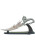 Decorative dragon dagger with a satin-finished stainless steel blade, featuring flame graphics and a dragon-shaped hilt, displayed on a sleek black wooden base.