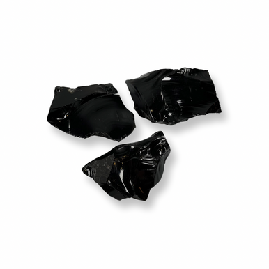 Rough Black Obsidian
