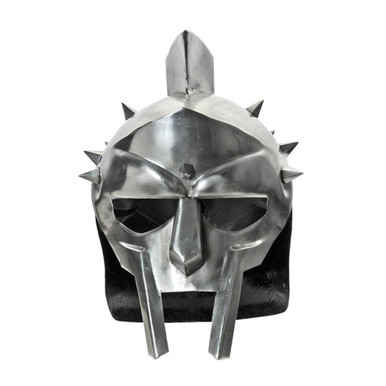 Spiked Gladiator Helmet Chrome - Ice Imports