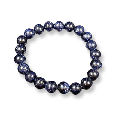 Blue Goldstone Gemstone Bracelet - Ice Imports