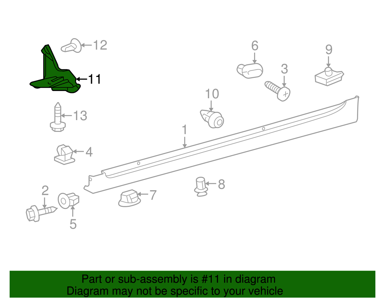 2010 -2015 Toyota Prius Rear Shock Cover