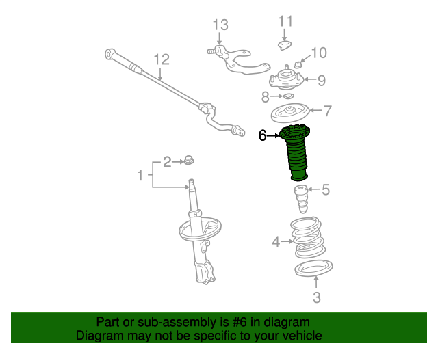 OEM Toyota Upper Front Strut Insulator Boot for Prius 2010-2015 & Prius V - Enhance Ride Quality & Noise Reduction