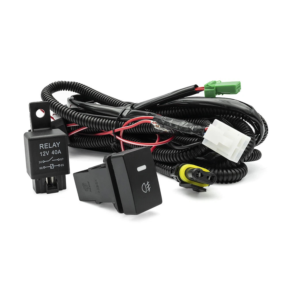 H11 Fog Light LED Indicator Relay Switch Harness Socket Wire 12V 40A for Toyota Prius /Lexus CT200h
