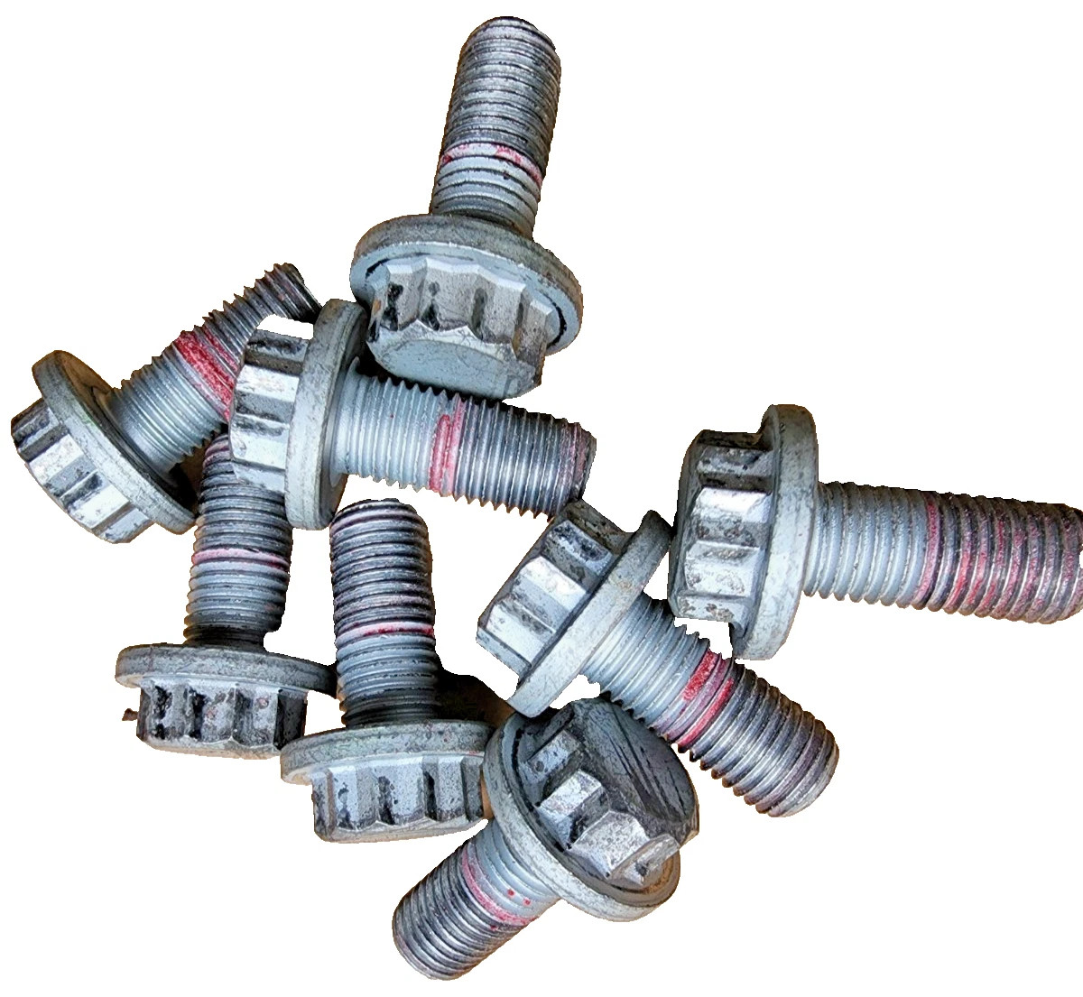 (8) Genuine 2012-17 Toyota Prius V / 2010-2015 Prius / Lexus CT200h Flywheel FlexPlate Disc Mounting Bolts OEM