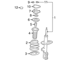 Lexus 48158-12040 Insulator, Front Coil Spring