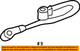 OEM Toyota Terminal Battery Cable (Negative) Prius 2010-2015 / Prius V