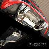 Dual Oval Tip Muffler for Toyota Prius 2023-2024