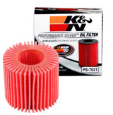 K&N oil filters for Toyota Prius offer high oil flow, outstanding filtration, and work with synthetic, conventional, and blended oils